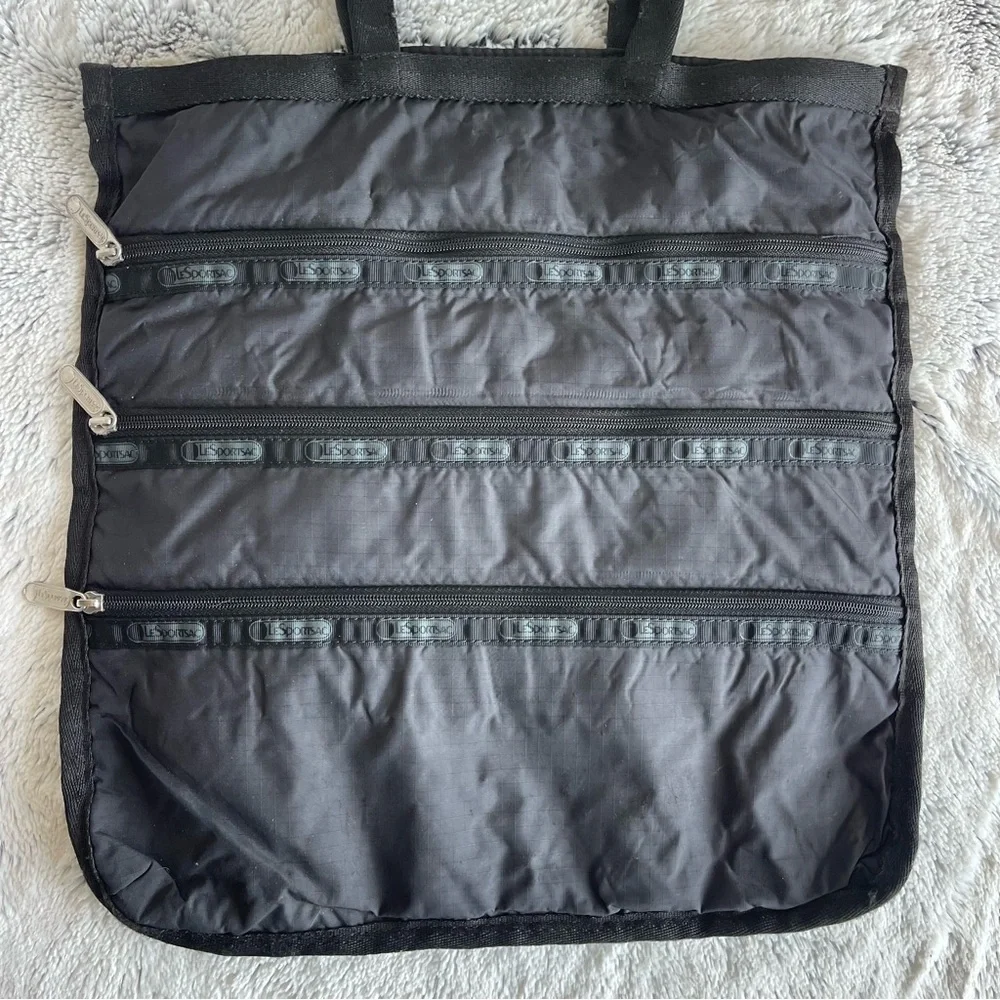 LeSportsac Handbag/Shoulder Bag, 2-way, Black, 3 Pockets